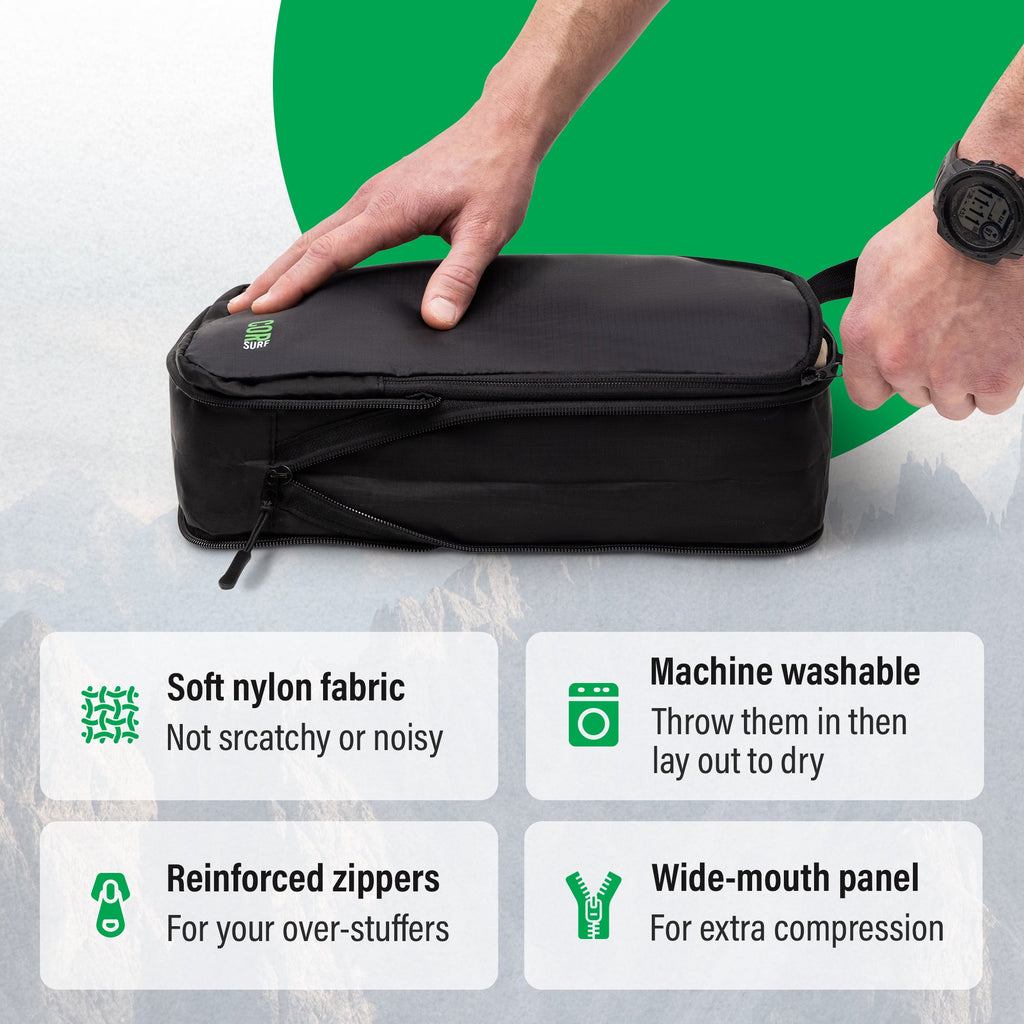 Compression Packing Cubes for Organized Travel